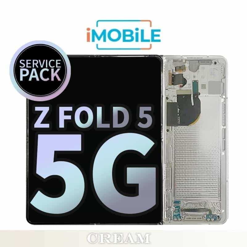 Samsung Galaxy Z Fold 5 5G (F946) Main LCD Digitizer Screen [Service Pack] [Cream] GH82-31842B