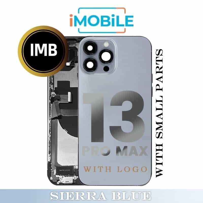 iPhone 13 Pro Max Compatible Back Housing with Small Parts [IMB] [Blue]