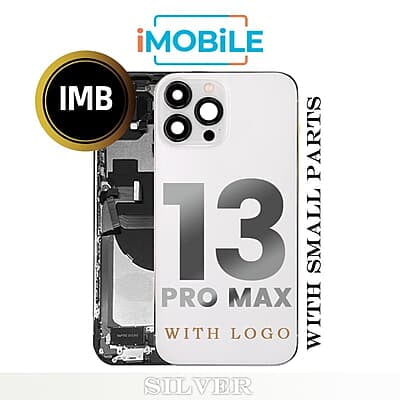 iPhone 13 Pro Max Compatible Back Housing with Small Parts [IMB] [SiIver]