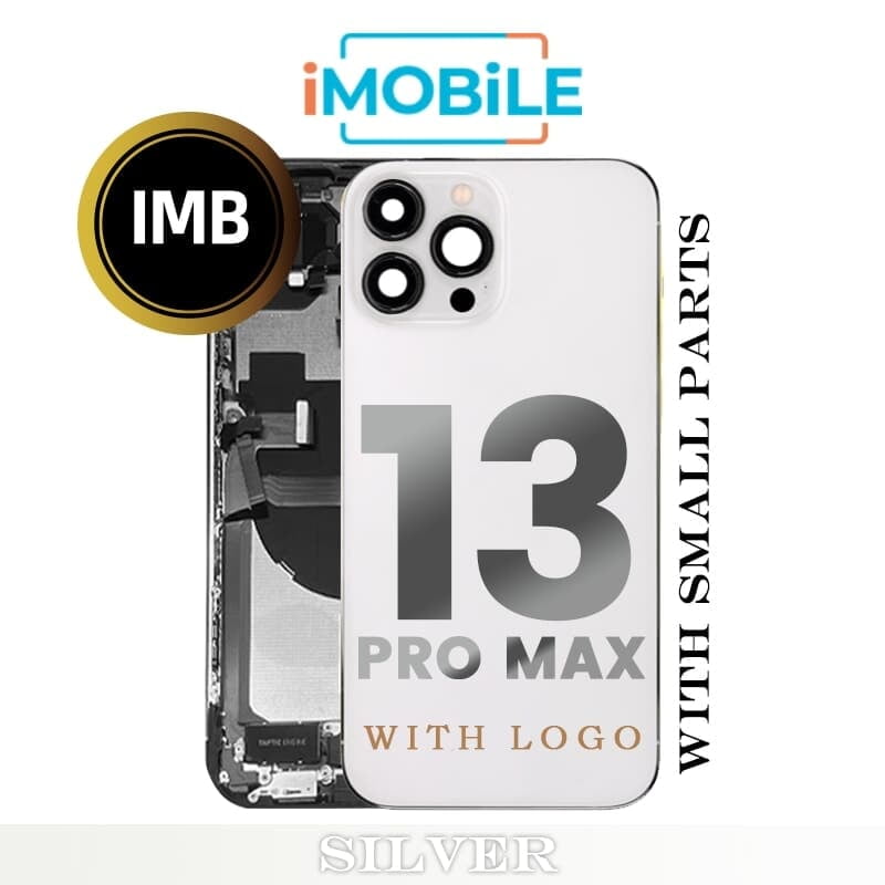 iPhone 13 Pro Max Compatible Back Housing with Small Parts [IMB] [SiIver]