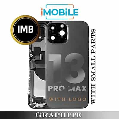 iPhone 13 Pro Max Compatible Back Housing with Small Parts [IMB] [Graphite]