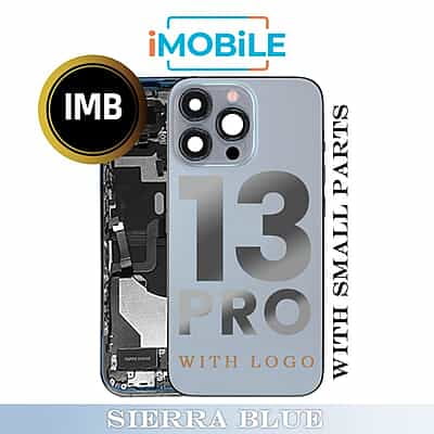 iPhone 13 Pro Compatible Back Housing with Small Parts [IMB] [Sierra Blue]