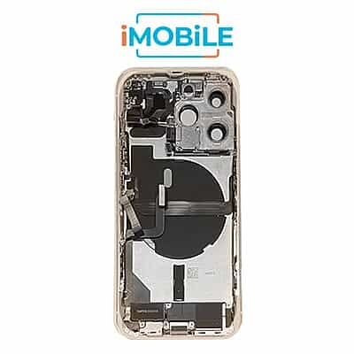 iPhone 13 Pro Compatible Back Housing with Small Parts [IMB] [Gold]