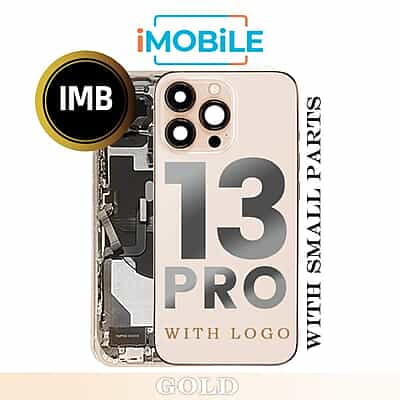 iPhone 13 Pro Compatible Back Housing with Small Parts [IMB] [Gold]