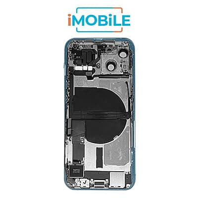 iPhone 13 Compatible Back Housing with Small Parts [IMB] [Blue]