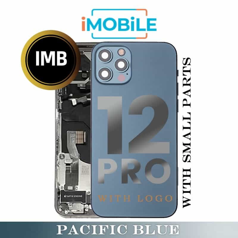 iPhone 12 Pro Compatible Back Housing with Small Parts [IMB] [Blue]