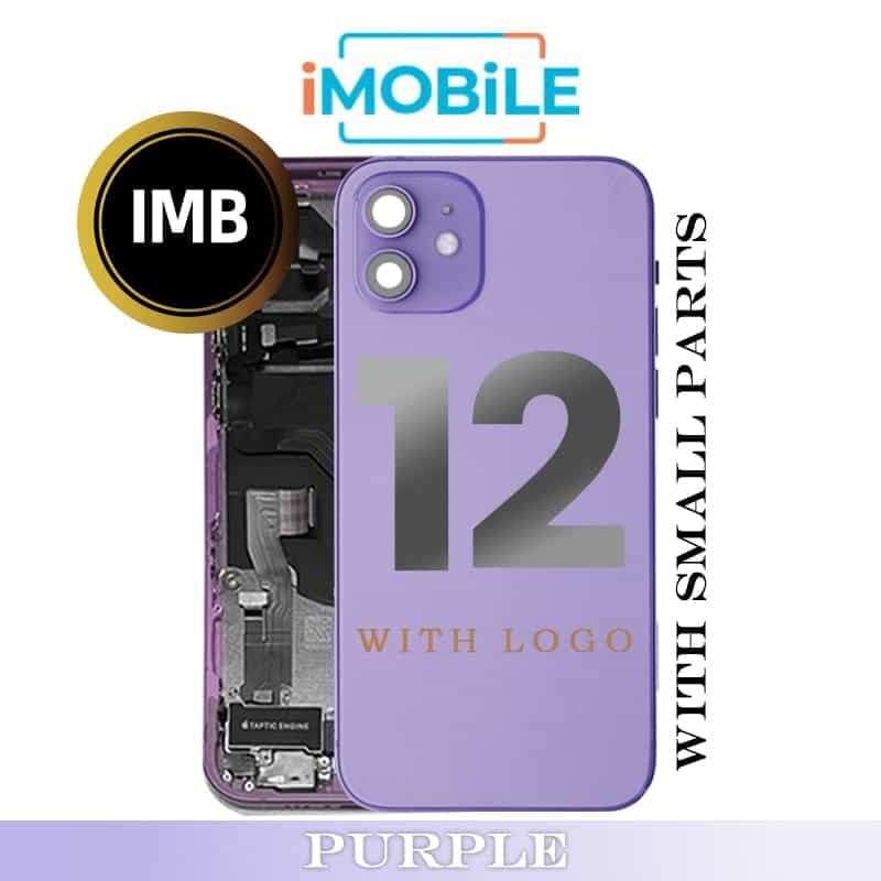 iPhone 12 Compatible Back Housing with Small Parts [IMB] [Purple]