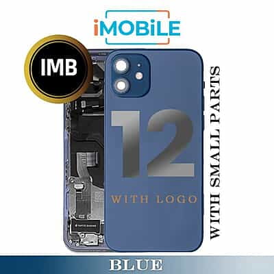 iPhone 12 Compatible Back Housing with Small Parts [IMB] [Blue]