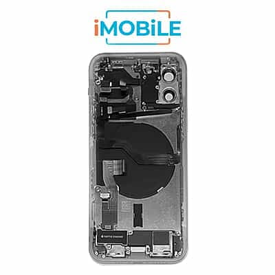 iPhone 12 Compatible Back Housing with Small Parts [IMB] [Silver]