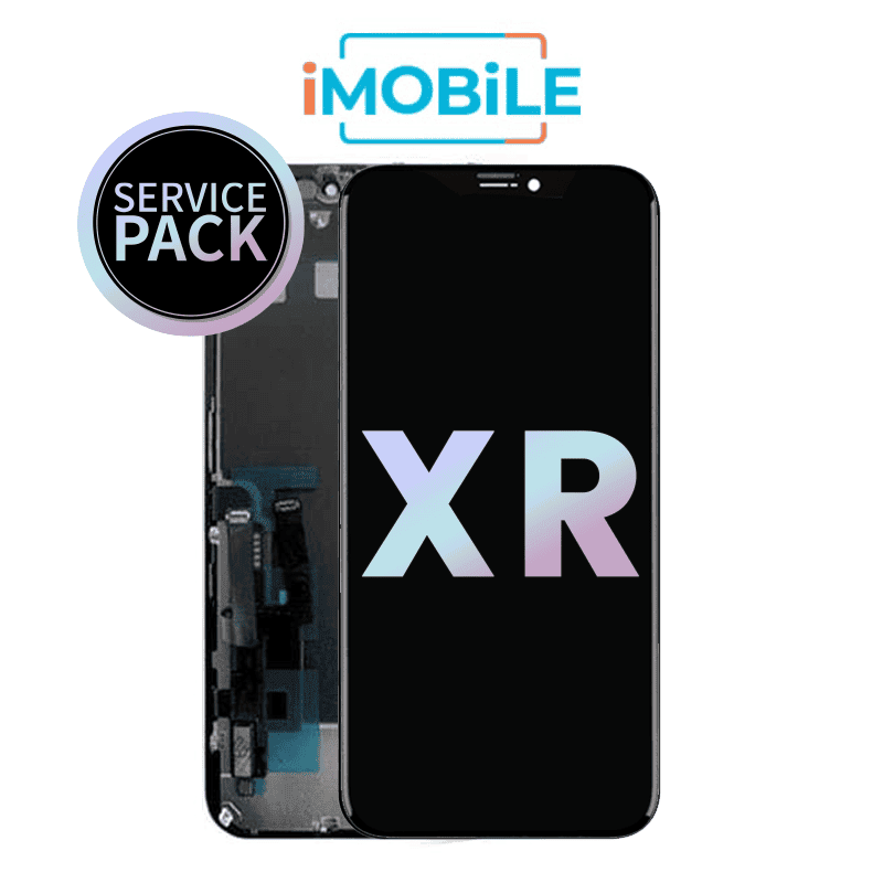 iPhone XR (6.1 Inch) Compatible LCD Touch Digitizer Screen with Metal Plate [Service Pack]