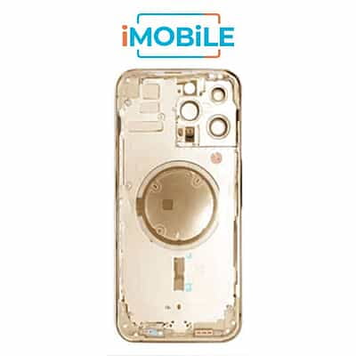 iPhone 14 Pro Max Compatible Back Housing [No Small Parts] [Gold]