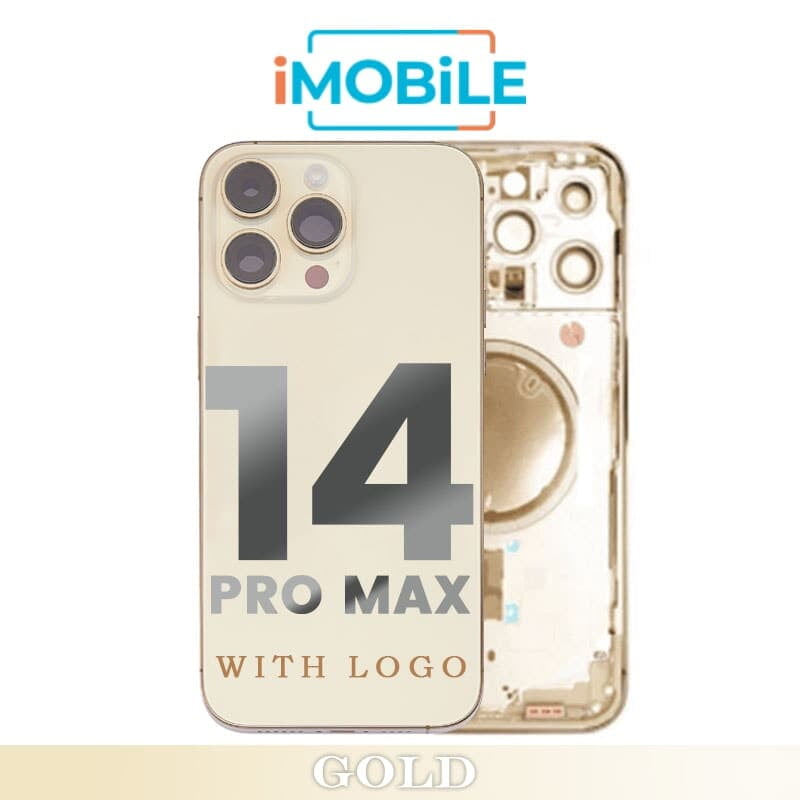 iPhone 14 Pro Max Compatible Back Housing [No Small Parts] [Gold]