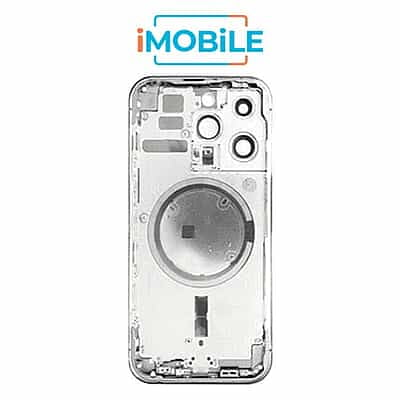 iPhone 14 Pro Max Compatible Back Housing [No Small Parts] [Silver]