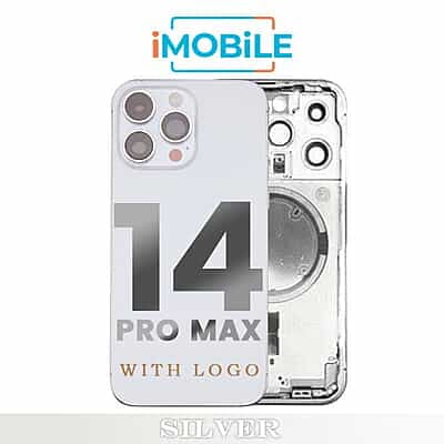 iPhone 14 Pro Max Compatible Back Housing [No Small Parts] [Silver]