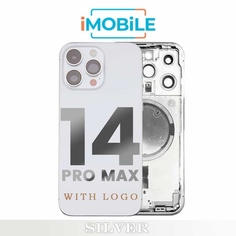 iPhone 14 Pro Max Compatible Back Housing [No Small Parts] [Silver]