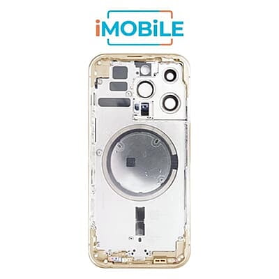 iPhone 14 Pro Compatible Back Housing [No Small Parts] [Gold]