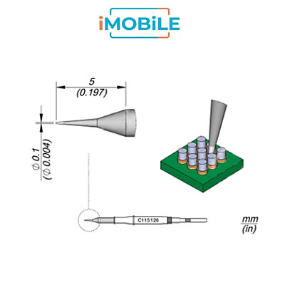 JBC C115 Soldering Iron Tip Replacement - Straight