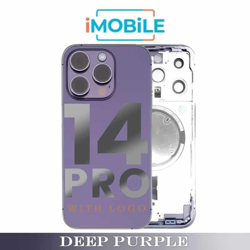 iPhone 14 Pro Compatible Back Housing [No Small Parts] [Deep Purple]