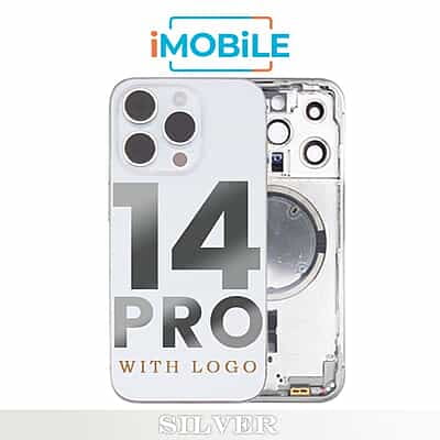 iPhone 14 Pro Compatible Back Housing [No Small Parts] [Silver]