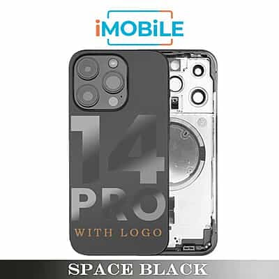 iPhone 14 Pro Compatible Back Housing [No Small Parts] [Space Black]