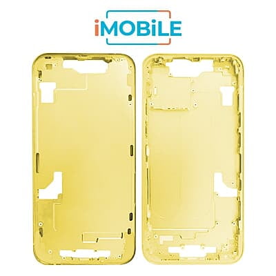 iPhone 14 Plus Compatible Back Housing [No Small Parts] [Yellow]