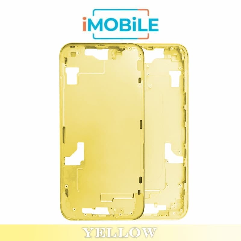 iPhone 14 Plus Compatible Back Housing [No Small Parts] [Yellow]