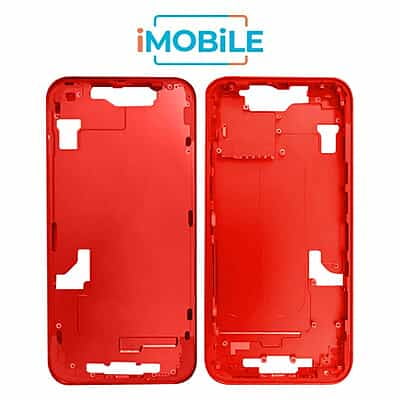 iPhone 14 Plus Compatible Back Housing [No Small Parts] [Red]