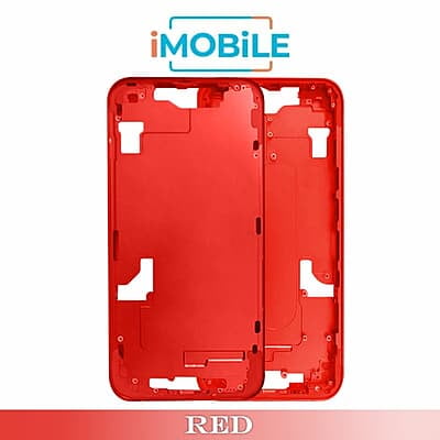 iPhone 14 Plus Compatible Back Housing [No Small Parts] [Red]