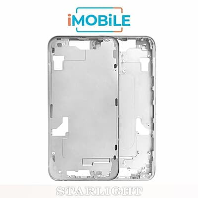 iPhone 14 Plus Compatible Back Housing [No Small Parts] [Starlight]