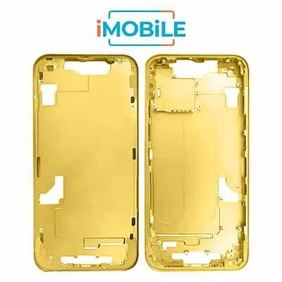 iPhone 14 Compatible Back Housing [No Small Parts] [Yellow]