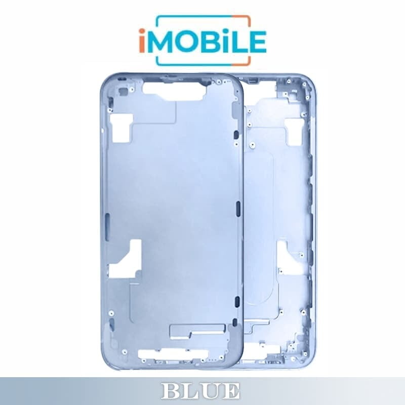 iPhone 14 Compatible Back Housing [No Small Parts] [Blue]