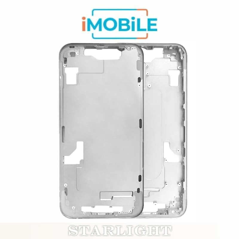 iPhone 14 Compatible Back Housing [No Small Parts] [Starlight]