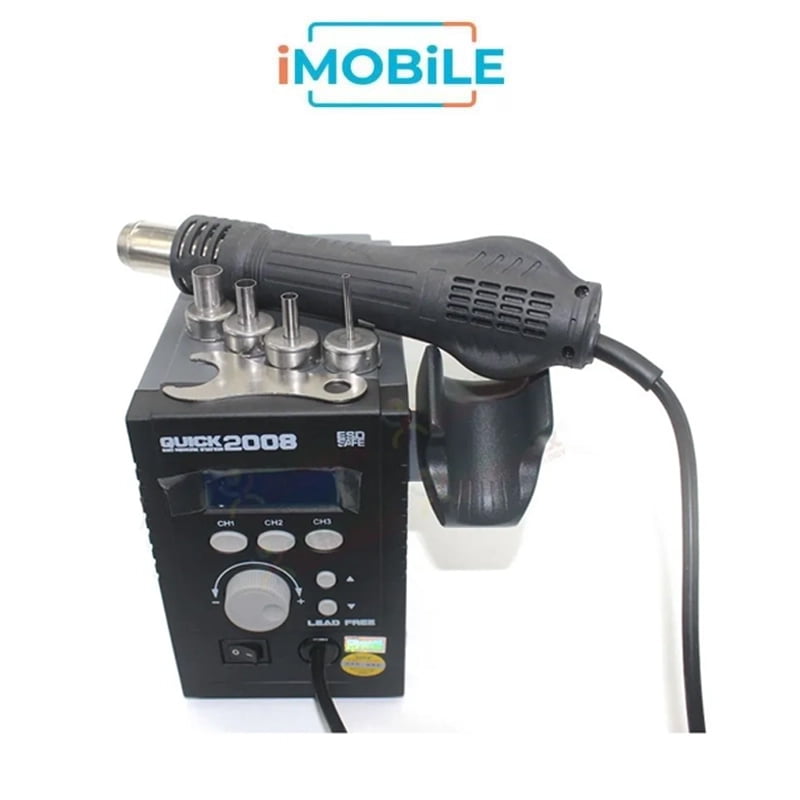 Quick 2008 Hot Air Gun Lead-Free Digital Welding Rework Soldering Station