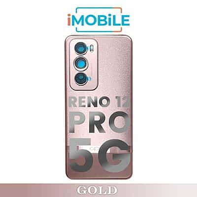 OPPO Reno 12 Pro 5G Compatible Back Cover with Lens [Gold]