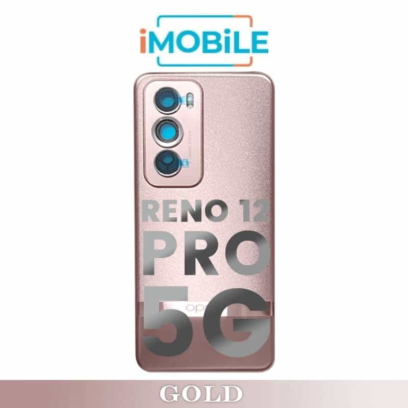 OPPO Reno 12 Pro 5G Compatible Back Cover with Lens [Gold]