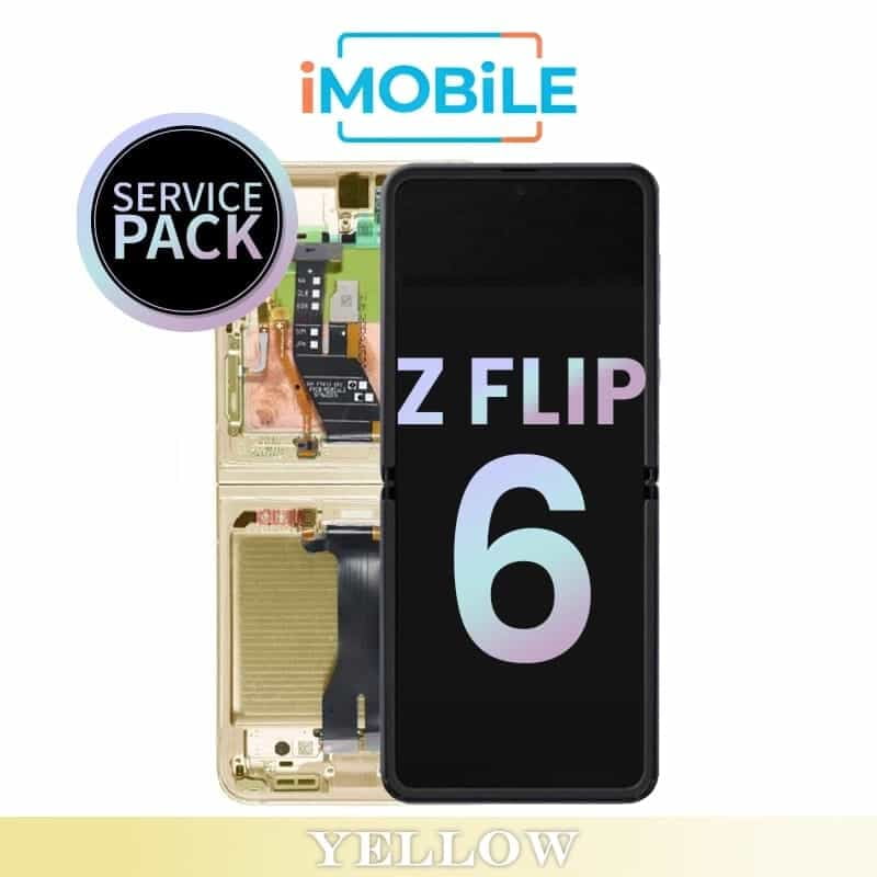 Samsung Galaxy Z Flip 6 5G (F741) Main LCD Digitizer Screen [Service Pack] [Yellow] GH82-35014B