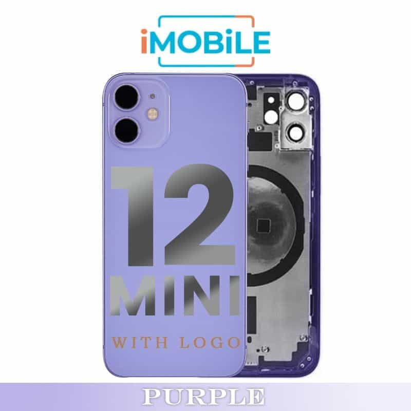 iPhone 12 Mini Compatible Back Housing [No Small Parts] [Purple]