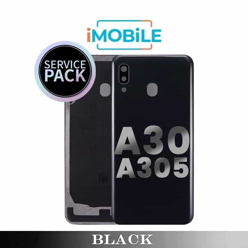 Samsung Galaxy A30 A305 Back Cover with Lens [Service Pack] [Black] GH82-19637B