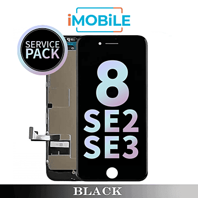 iPhone 8 / SE2 / SE3 (4.7 Inch) Compatible LCD Touch Digitizer Screen [Service Pack] [Black]