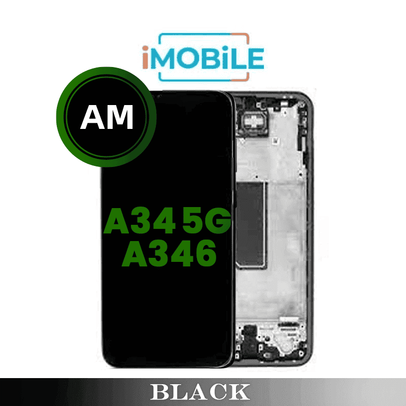 Samsung Galaxy A34 5G A346 LCD Touch Digitizer Screen [Aftermarket] [Black]