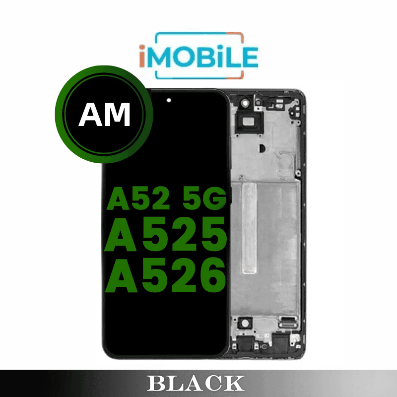 Samsung Galaxy A52 5G (A525 A526) LCD Touch Digitizer Screen [Aftermarket] [Black]