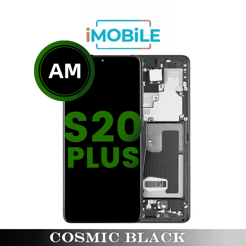 Samsung Galaxy S20 Plus (G985) LCD Touch Digitizer Screen [Aftermarket] [Cosmic Black]