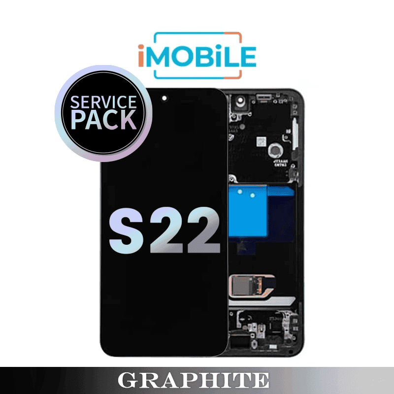 Samsung Galaxy S22 5G (S901) LCD Touch Digitizer Screen [Service Pack] [Graphite] GH82-27520E