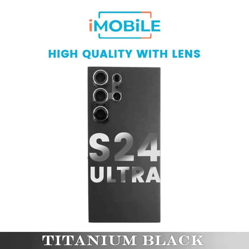 Samsung Galaxy S24 Ultra (S928) Back Cover [High Quality with Lens] [Titanium Black]