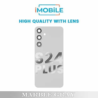 Samsung Galaxy S24 Plus (S926) Back Cover [High Quality with Lens] [Marble Gray]