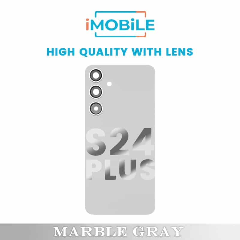 Samsung Galaxy S24 Plus (S926) Back Cover [High Quality with Lens] [Marble Gray]