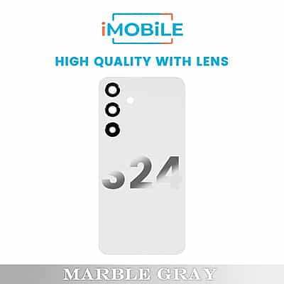 Samsung Galaxy S24 (S921) Back Cover [High Quality with Lens] [Marble Gray]