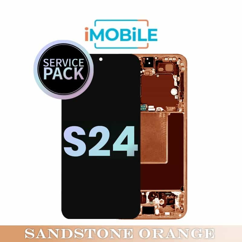 Samsung Galaxy S24 (S921)  LCD Touch Digitizer Screen [Service Pack] [Online Version-Sandstone Orange] GH82-33413G