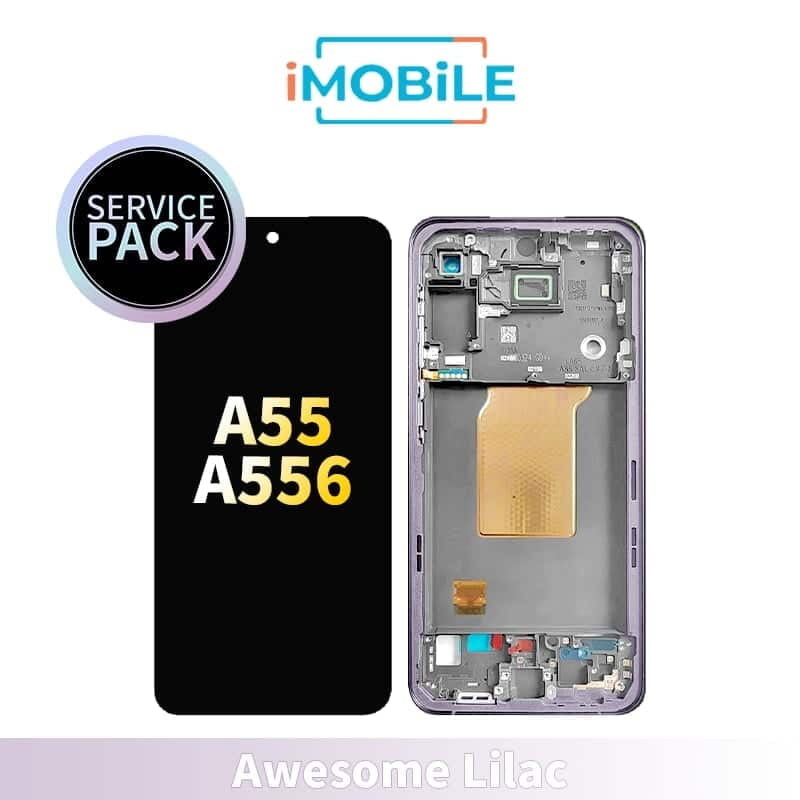 Samsung Galaxy A55 5G A556  LCD Touch Digitizer Screen [Service Pack] [Awesome Lilac]