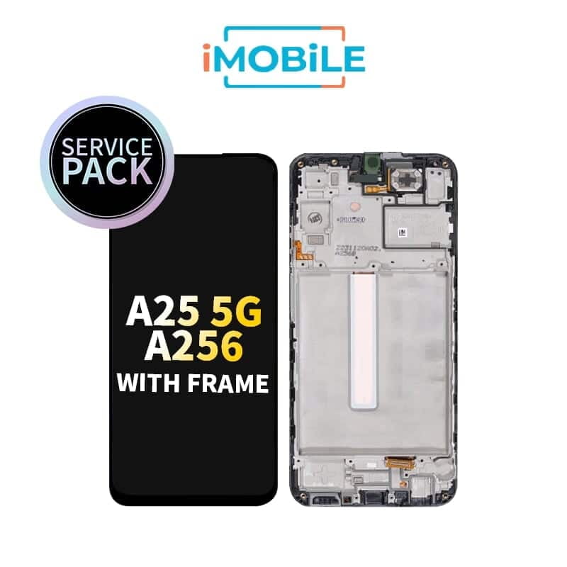 Samsung Galaxy A25 5G A256 (2023) LCD Touch Digitizer Screen With Frame [Service Pack] GH82-33215A